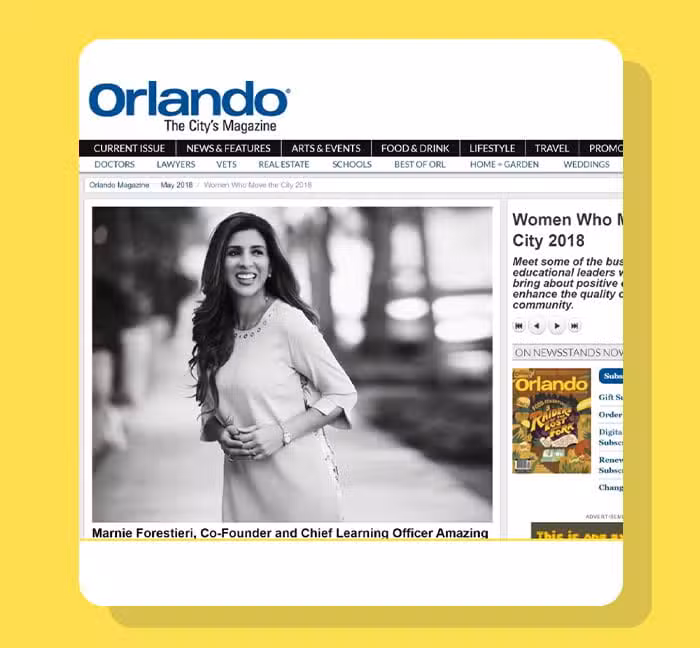 Marnie in Orlando Magazine